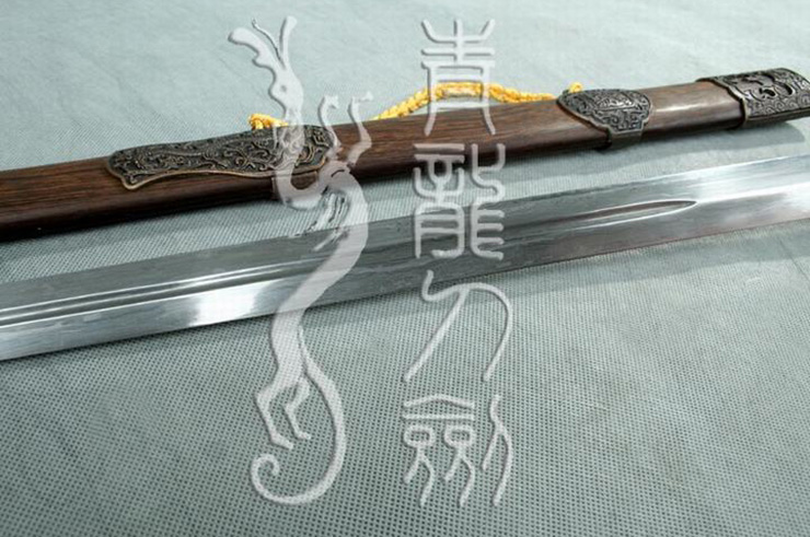 Épée Qian Long, Acier Damas - Aiguisée