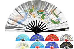 Ventilador Tai Chi (Tai Ji Shan) Dragão E Fénix
