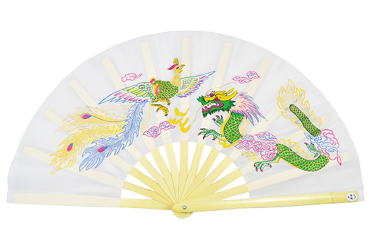 Tai Chi Fan (Tai Ji Shan) Dragon And Phoenix