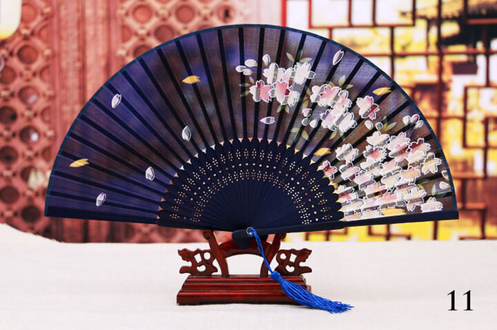 Ventilador Bambu e Tecido Damasco 2