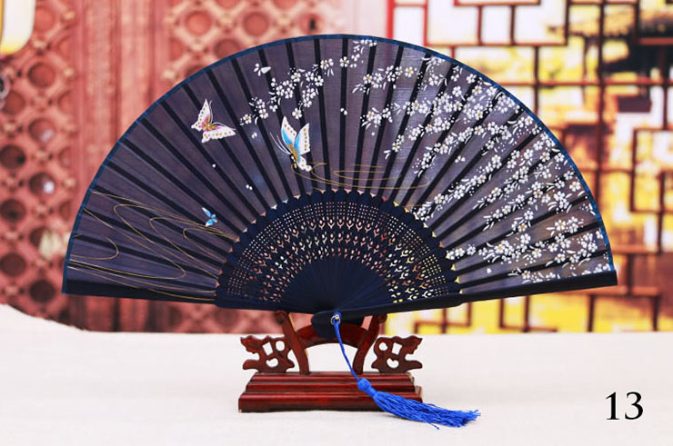 Bamboo and Damask Fan 2