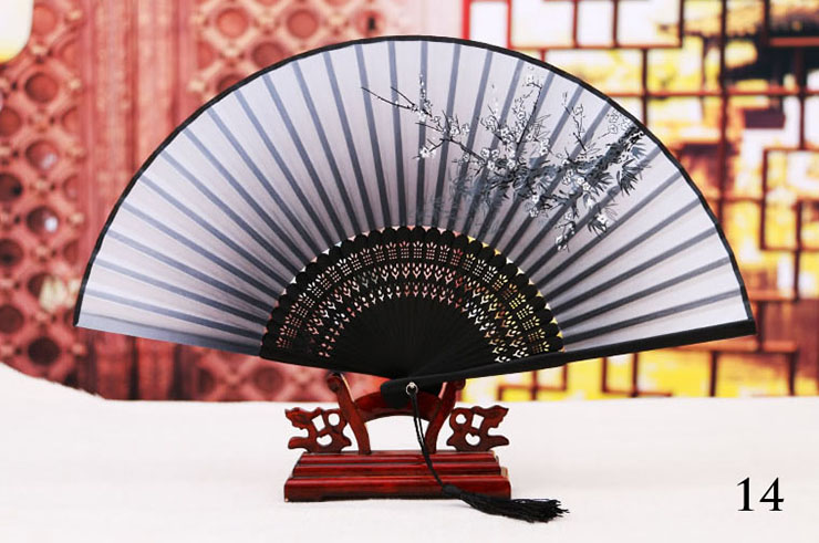 Bamboo and Damask Fan 2