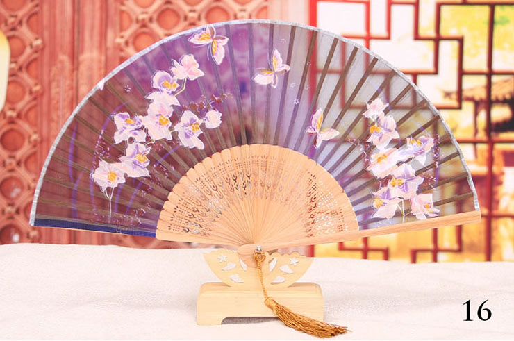 Bamboo and Damask Fan 2