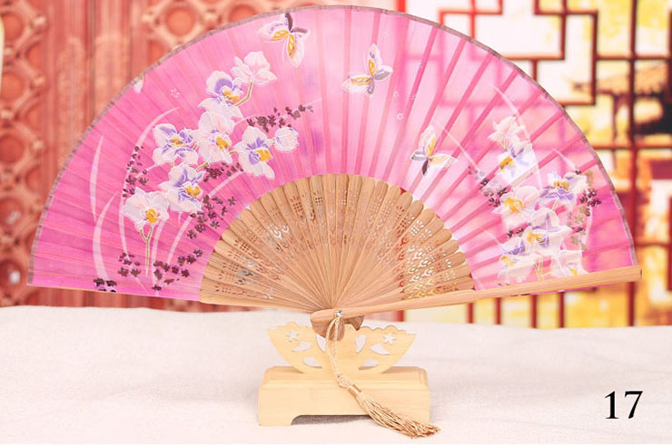 Bamboo and Damask Fan 2