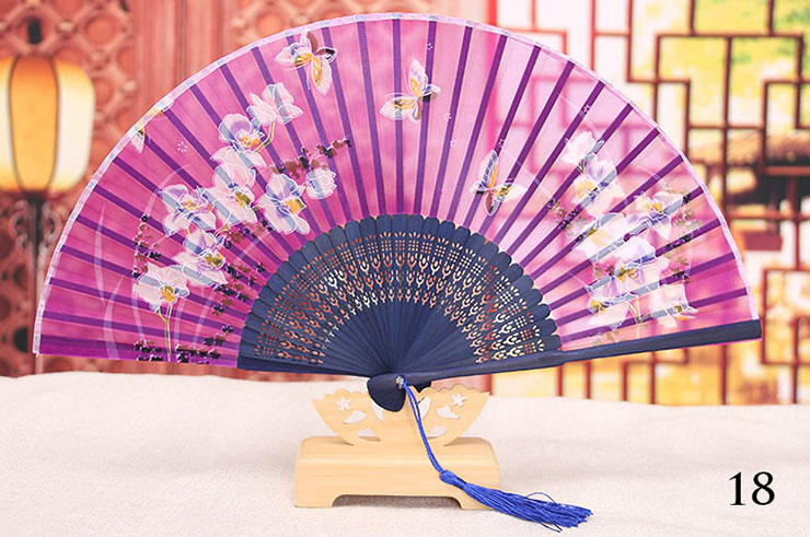 Bamboo and Damask Fan 2