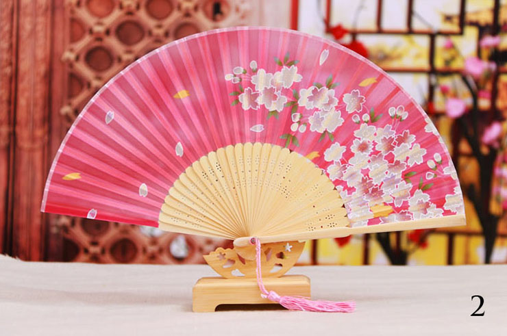 Bamboo and Damask Fan 2