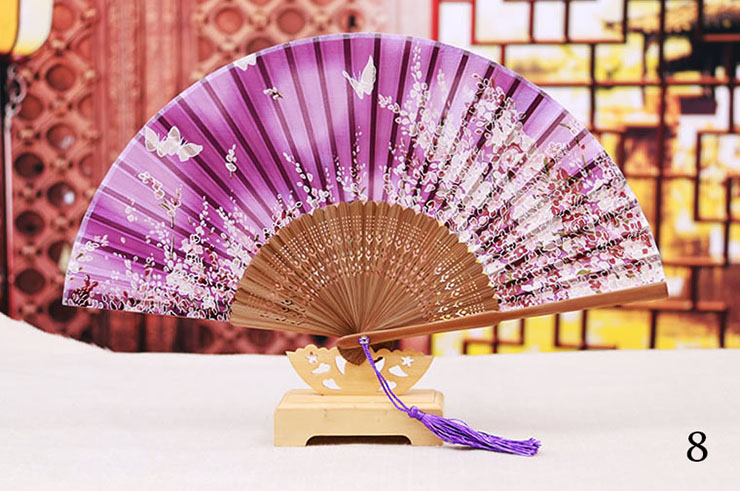 Bamboo and Damask Fan 2