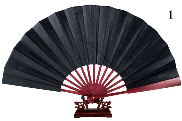Ventilador Bambu e Tecido Damasco 3