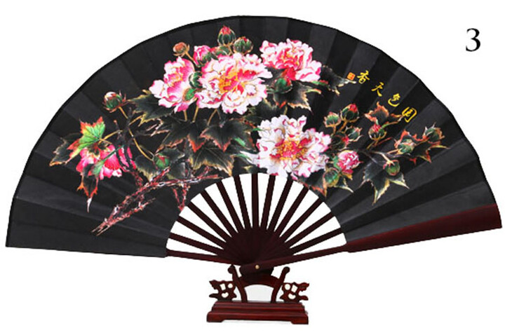Ventilador Bambu e Tecido Damasco 3