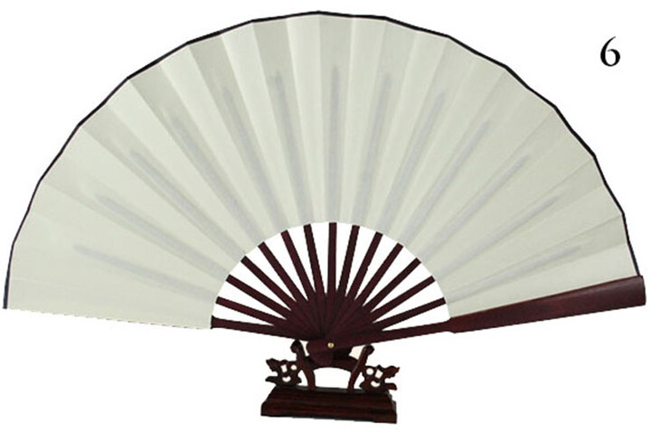 Ventilador Bambu e Tecido Damasco 3