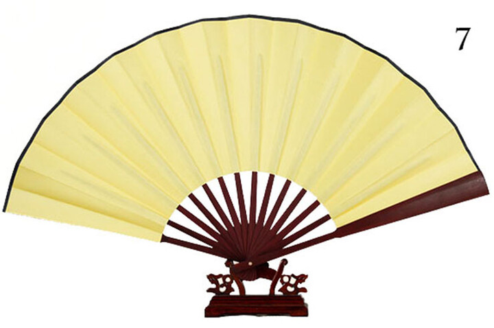 Ventilador Bambu e Tecido Damasco 3
