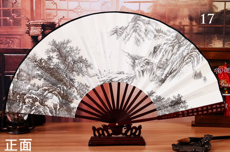 Bamboo and Damask Fan 4
