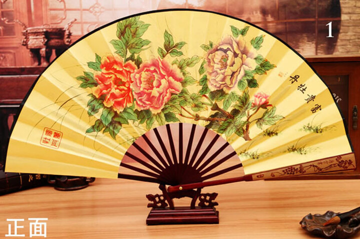 Ventilador Bambu e Tecido Damasco 4