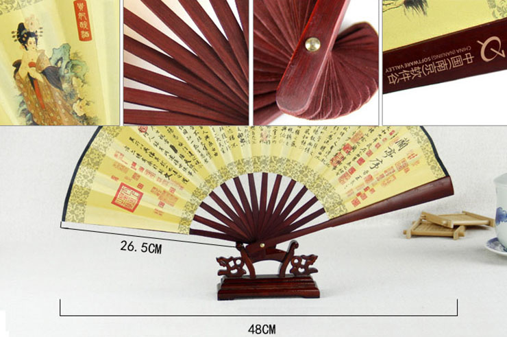 Bamboo and Damask Fan 5