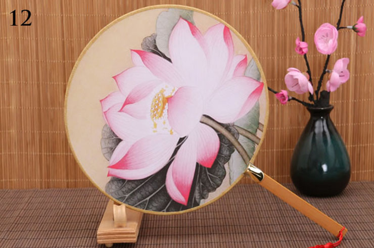 Bamboo and Damask Fan 8