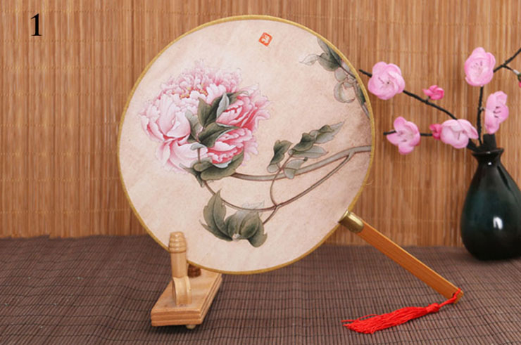 Bamboo and Damask Fan 8