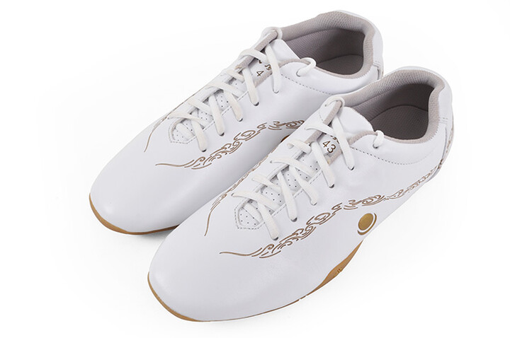 Sapatos «Hua Jin» Branco e Ouro