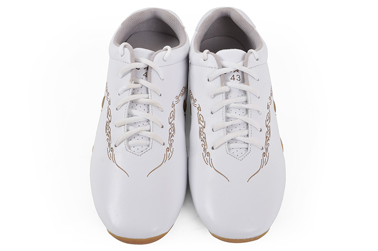 Hua Jin Shoes, White & Gold