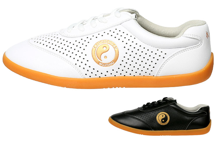 WJT Taiji Shoes, Gold Yin Yang