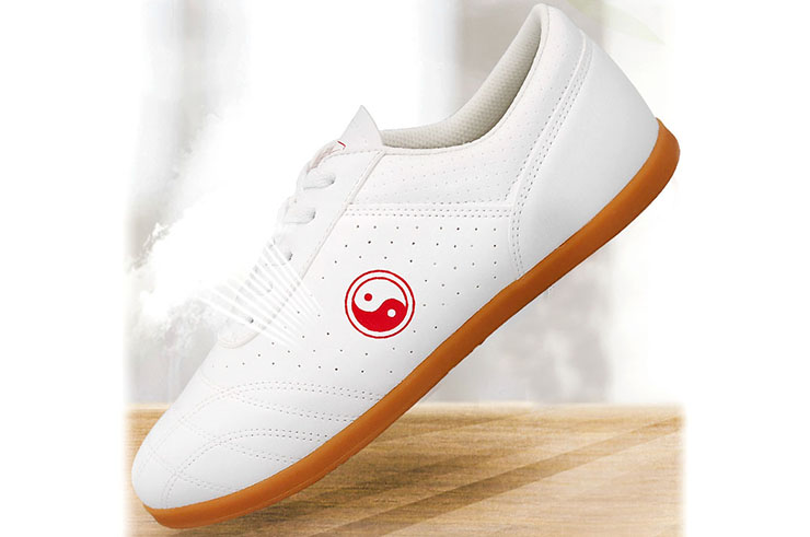 Double Star Taiji Shoes, Red Yin Yang