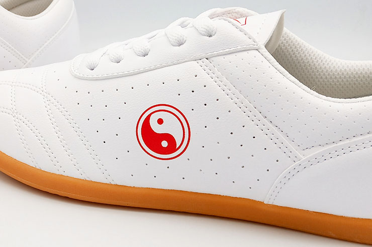 Double Star Taiji Shoes, Red Yin Yang