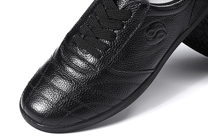 CJQ Taiji Shoes, Leather Yin Yang