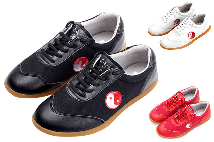 Chaussures Taiji WJT, Yin Yang Rouge