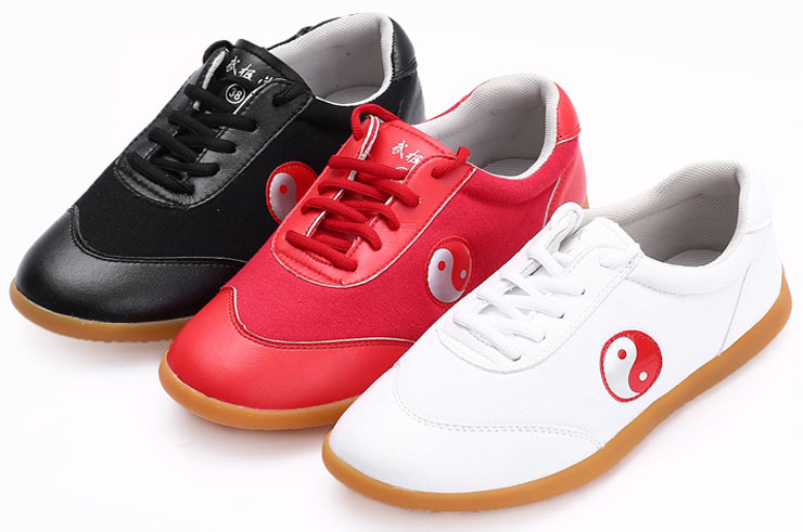 Chaussures Taiji WJT, Yin Yang Rouge