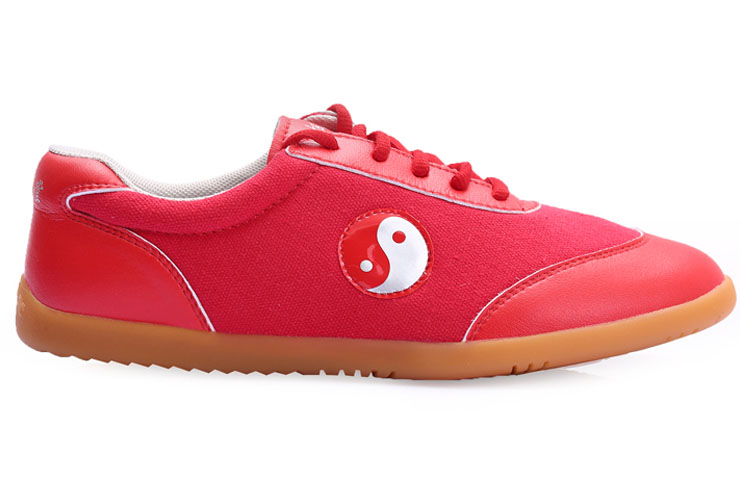 WJT Taiji Shoes, Red Yin Yang