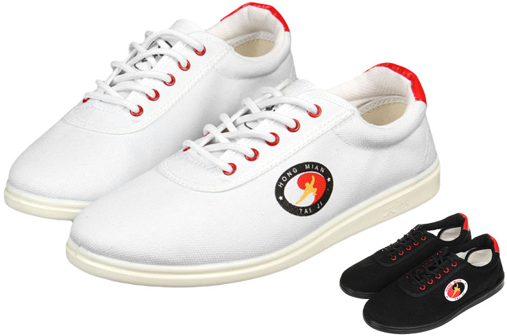 Hong Mian Taiji Shoes, Red Eyelets