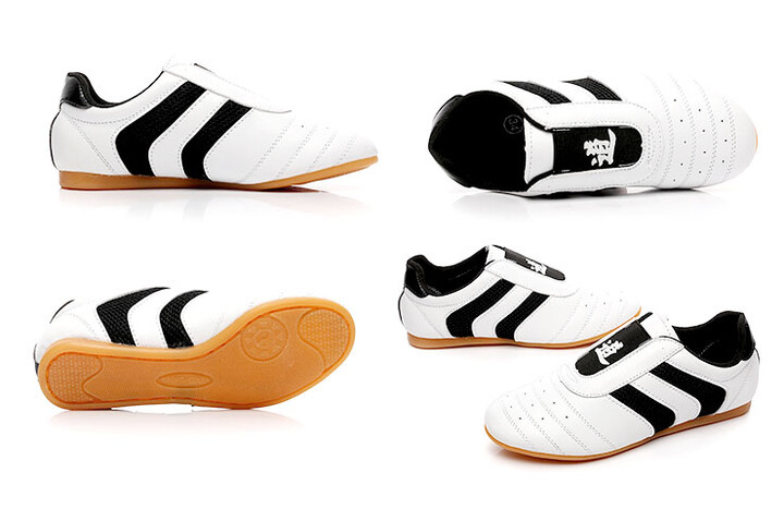 Chaussures Taekwondo TieJian, Black Stripes