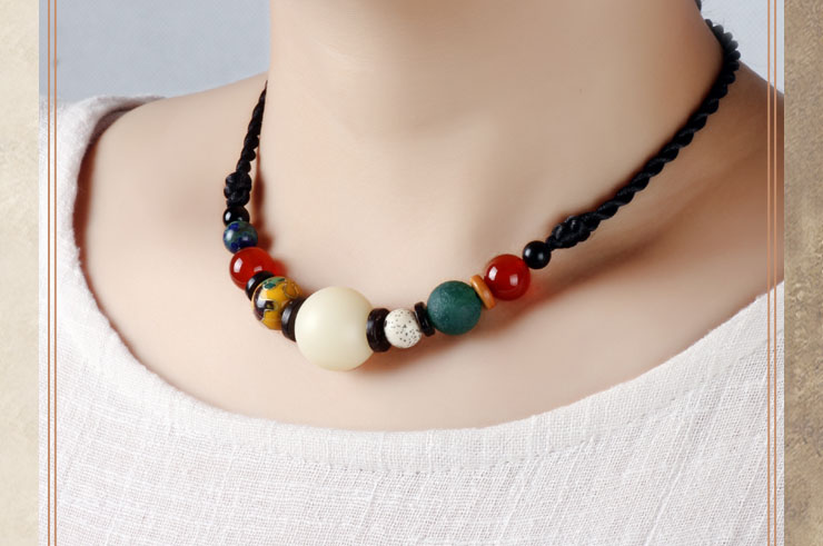 Necklace, White Bodhi