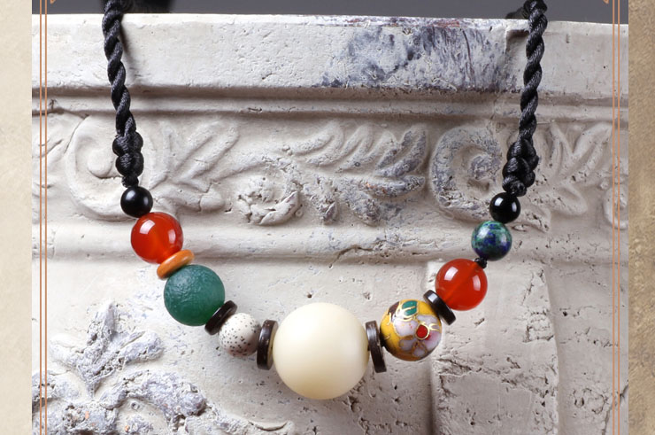 Necklace, White Bodhi