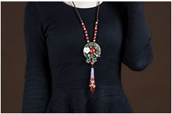 Collier Agate et Coral