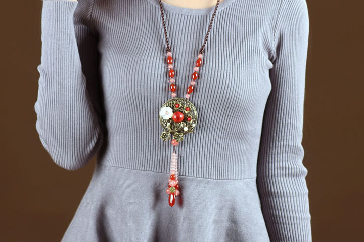 Collier Agate et Coral