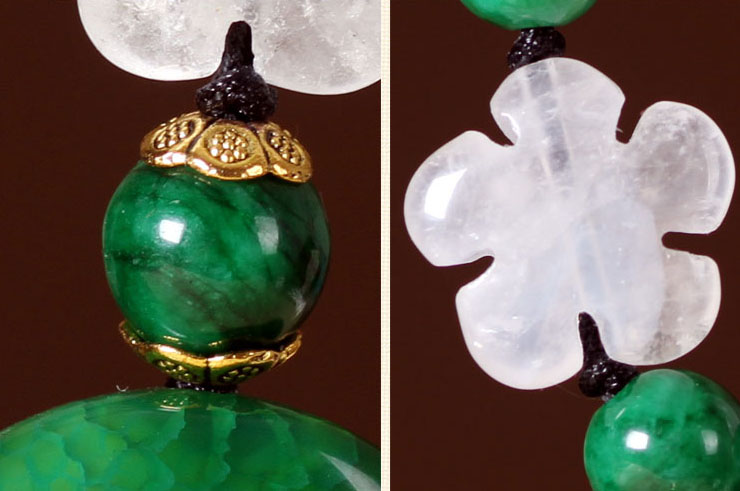 Collier, Agate Vert