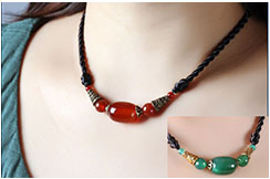 Collier, Agate 2