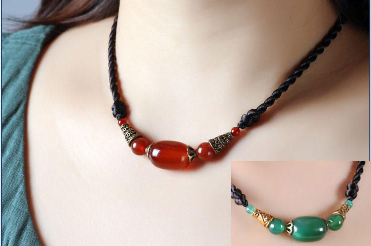 Collier, Agate 2