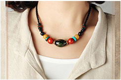 Coloured Glaze Necklace 3