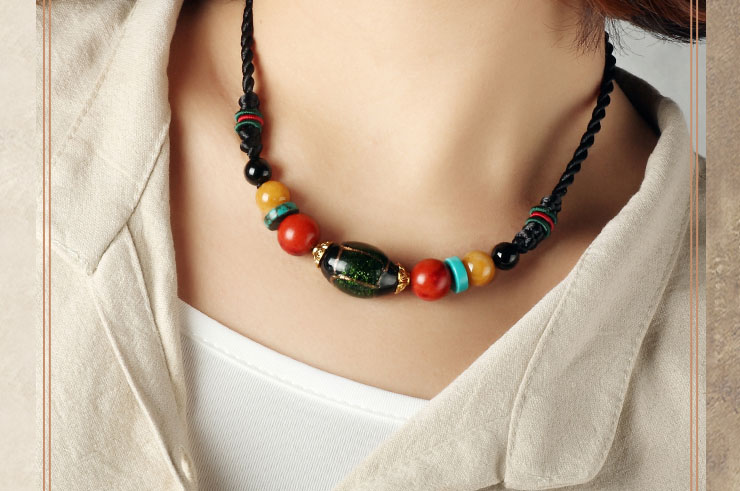Coloured Glaze Necklace 3