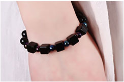 Bracelet, Agate Noir