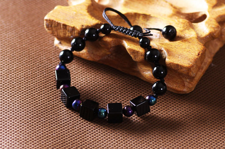 Bracelet, Agate Noir