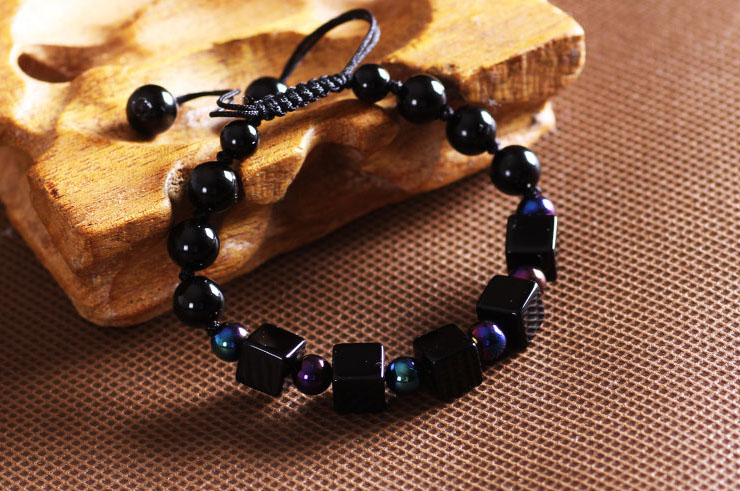 Bracelet, Agate Noir