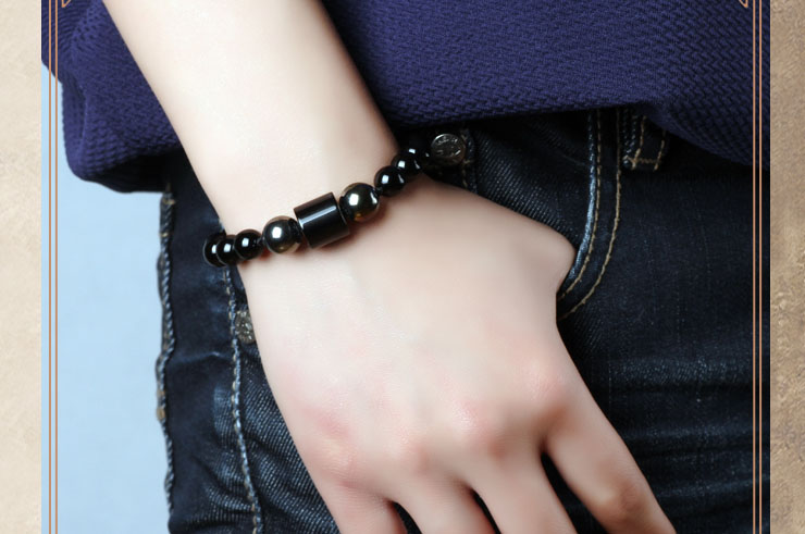 Bracelet, Agate Noir 2