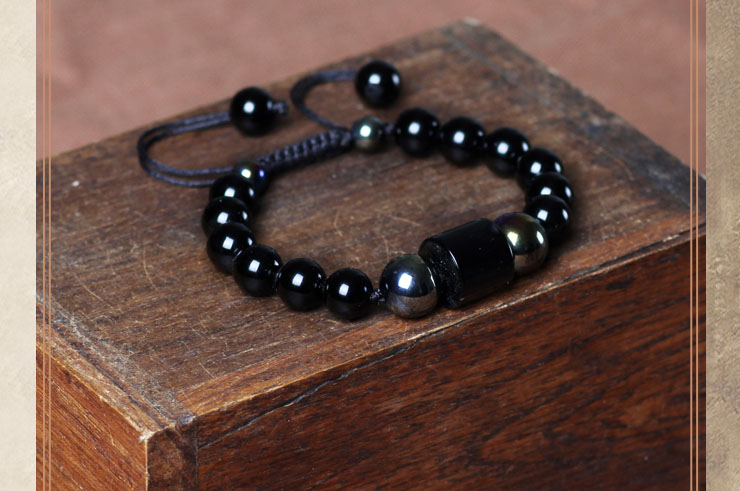 Bracelet, Agate Noir 2