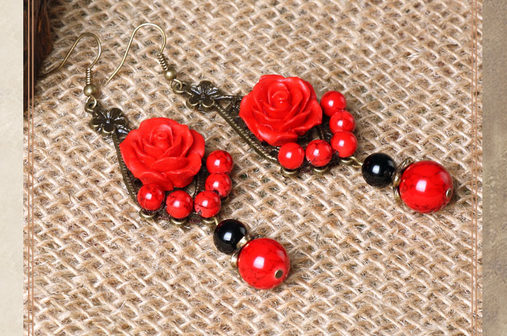 Boucle d'oreille Fleur 1