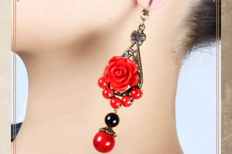 Boucle d'oreille Fleur 1