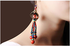 Boucle d'oreille Multi-couleur