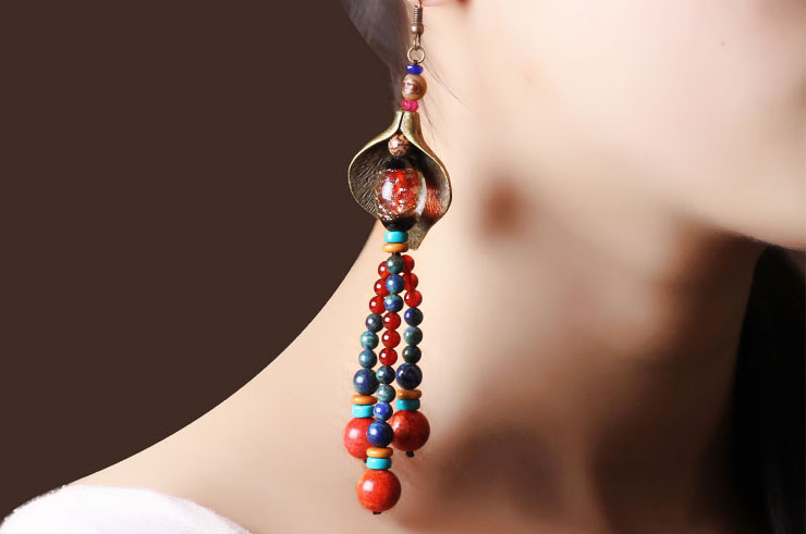 Boucle d'oreille Multi-couleur