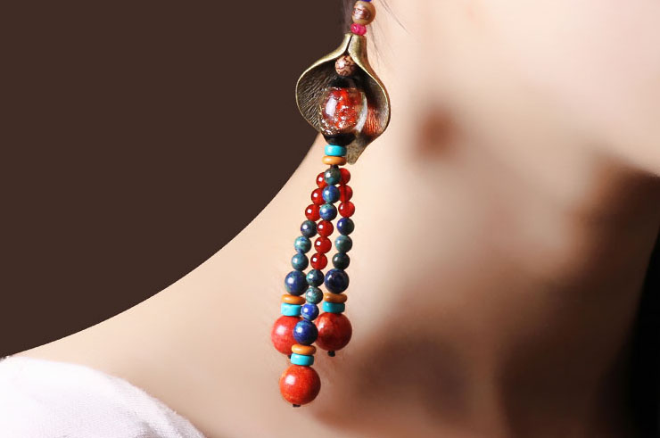 Boucle d'oreille Multi-couleur